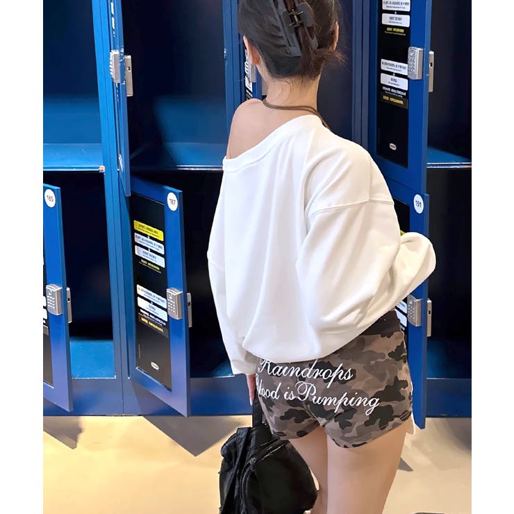 星条旗プリントトレーナー ロゴプリント ロゴ | Riff | 詳細画像5 