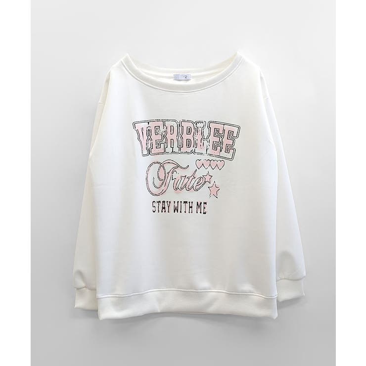 ロゴプリントオフショルスウェット ボートネック ワンショル | Riff | 詳細画像12 