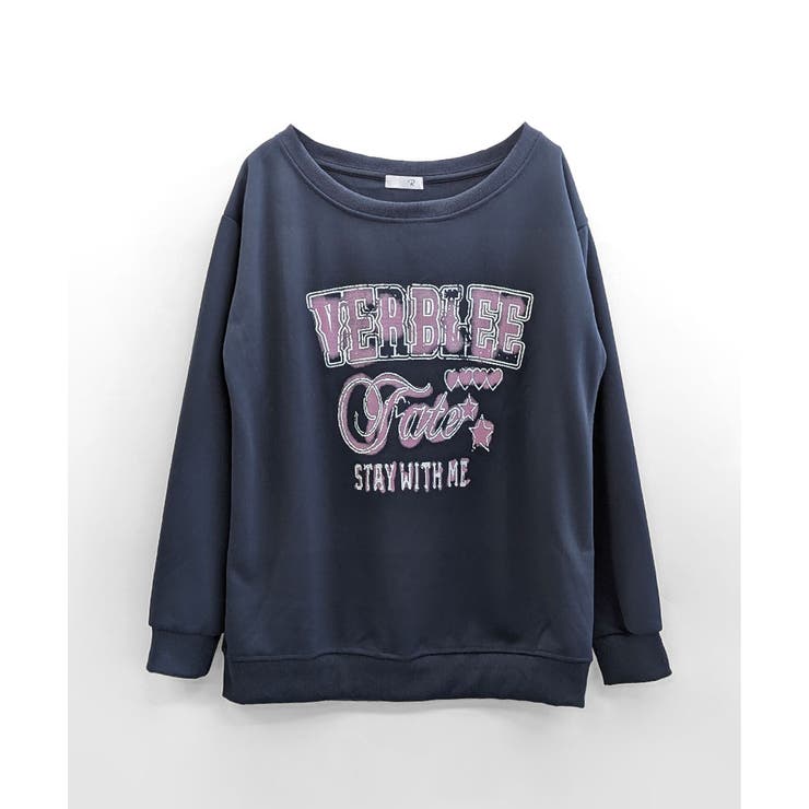 ロゴプリントオフショルスウェット ボートネック ワンショル | Riff | 詳細画像13 