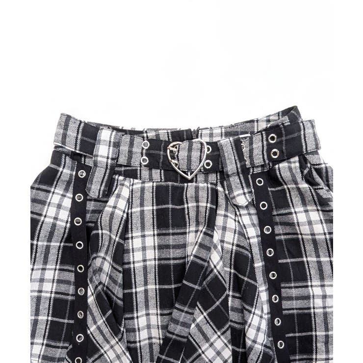 チェック柄ミニスカート インナーパンツ付き アシンメトリー | Riff | 詳細画像27 