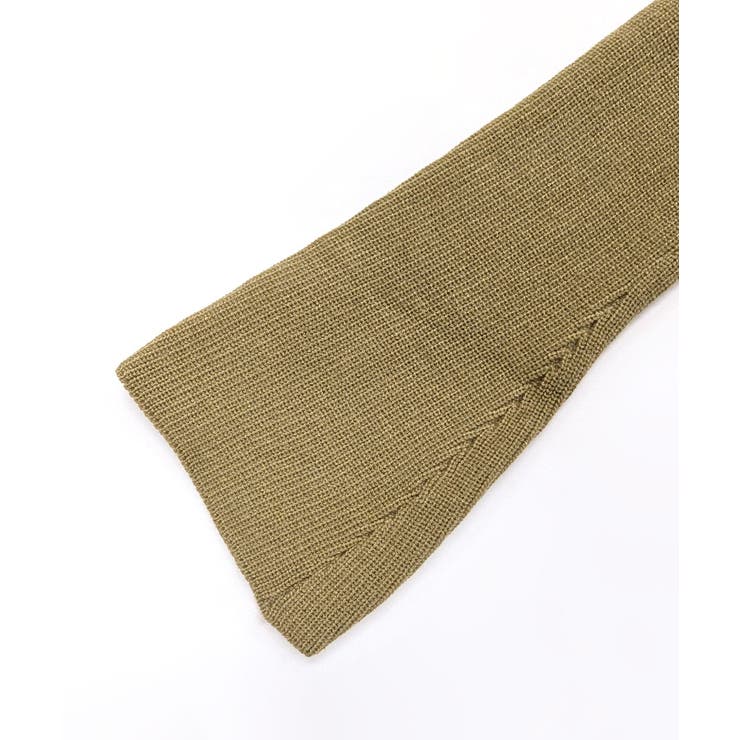 [2点セット] チョーカーリボン付きショート丈リブニット クロップド丈 | Riff | 詳細画像34 