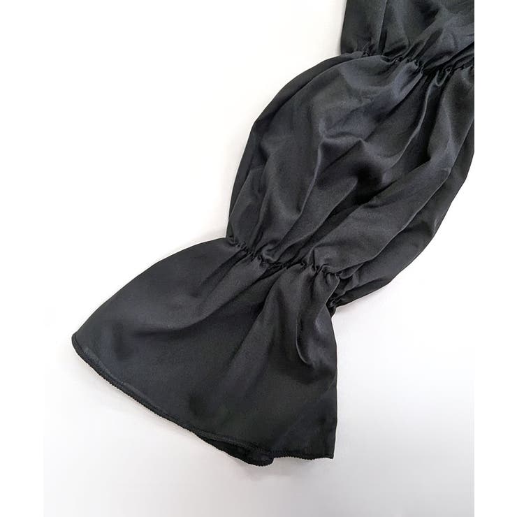 チェック柄クロップドトップス パフスリーブ キャンディスリーブ | Riff | 詳細画像45 