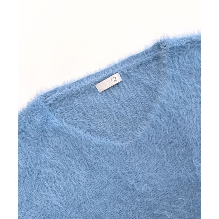 Vネックシャギーニット セーター プルオーバー | Riff | 詳細画像57 