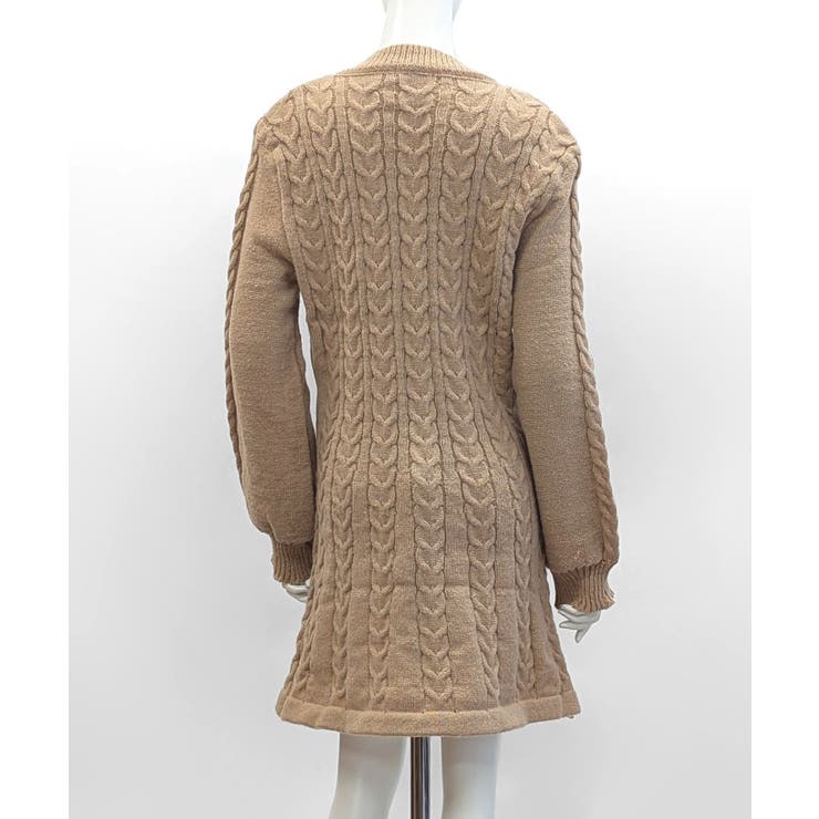 ケーブルニットミニワンピース セーター Vネック | Riff | 詳細画像40 