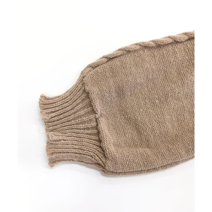 ケーブルニットミニワンピース セーター Vネック | Riff | 詳細画像42 