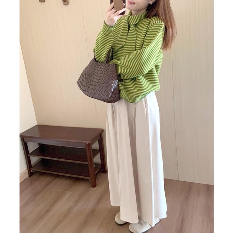 ボーダーカーディガン&ニットタイ チョーカー スカーフ | Riff | 詳細画像11 