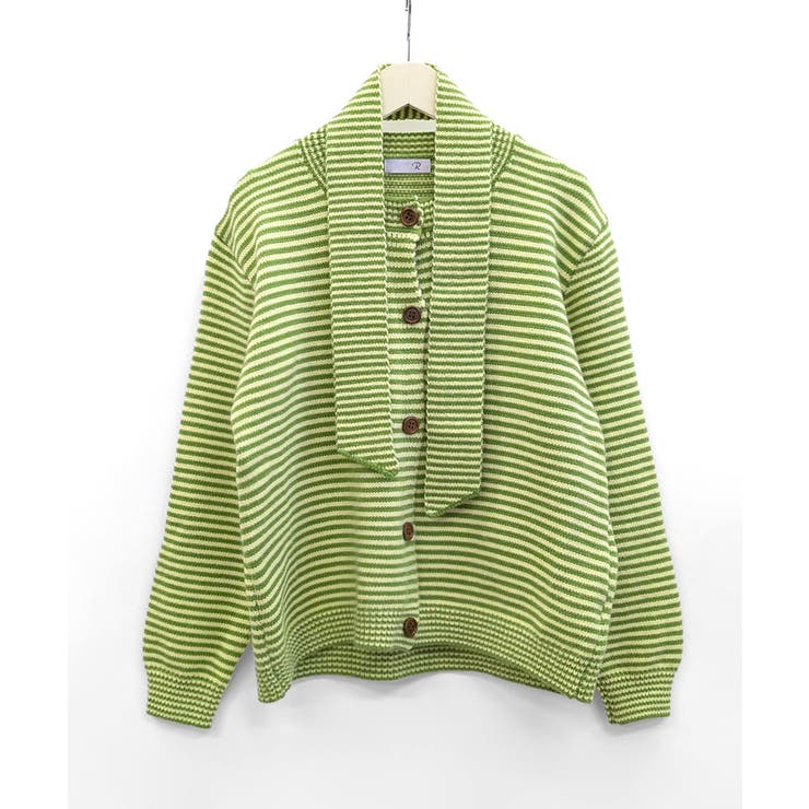 ボーダーカーディガン&ニットタイ チョーカー スカーフ | Riff | 詳細画像18 