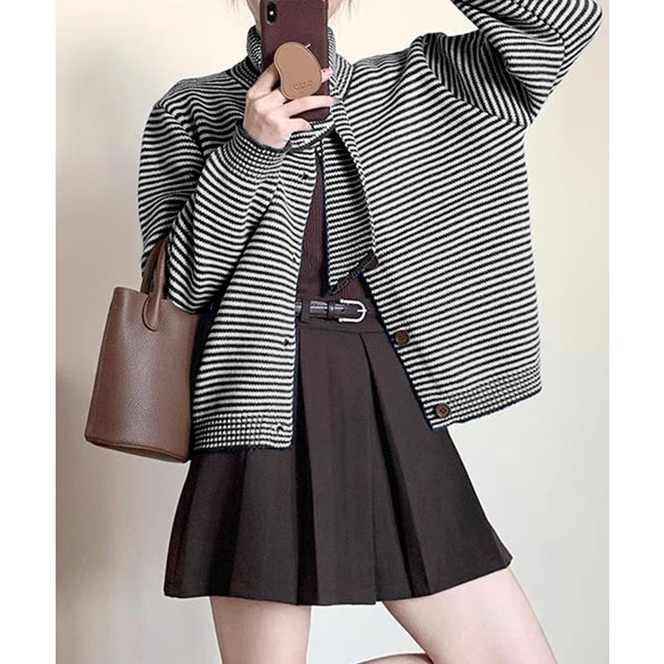 ボーダーカーディガン&ニットタイ チョーカー スカーフ | Riff | 詳細画像6 