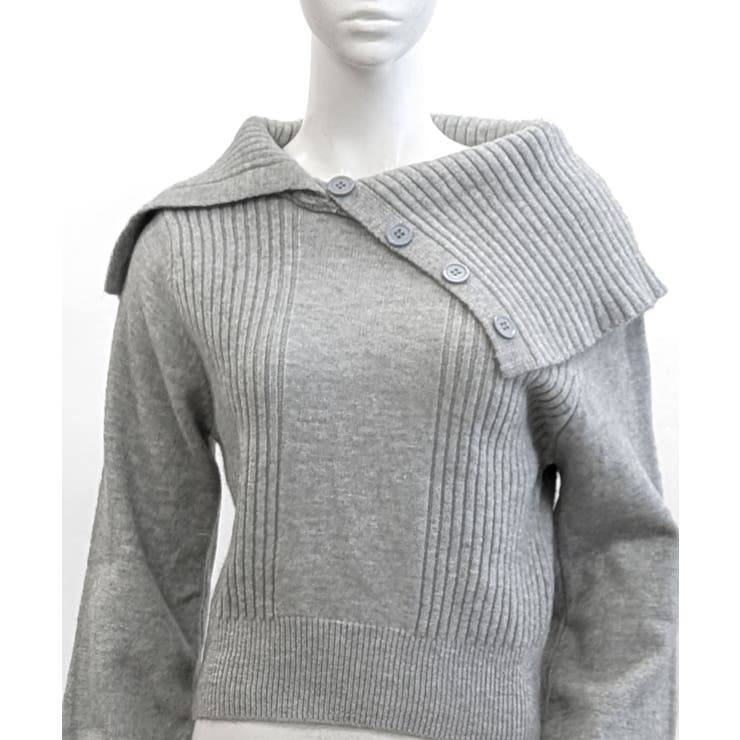 [2点セット] アシメオフショルニット&チョーカー リボン | Riff | 詳細画像27 