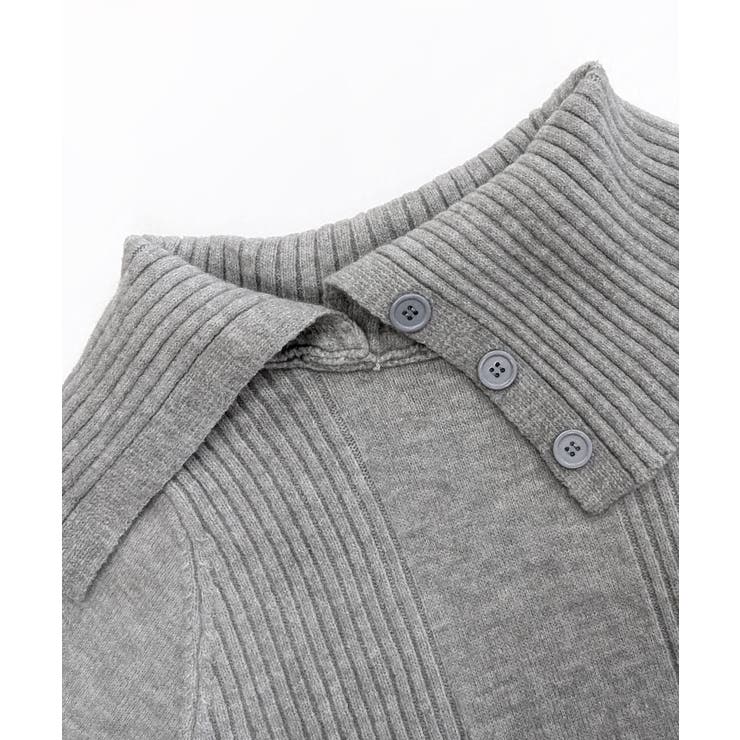 [2点セット] アシメオフショルニット&チョーカー リボン | Riff | 詳細画像28 