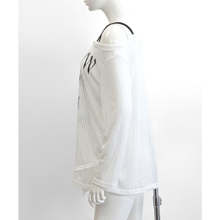 ワンショルシアークロストップス ロゴプリント ロンT | Riff | 詳細画像13 