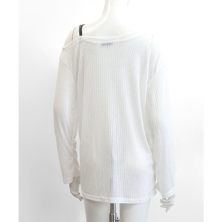 ワンショルシアークロストップス ロゴプリント ロンT | Riff | 詳細画像14 