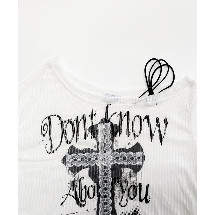 ワンショルシアークロストップス ロゴプリント ロンT | Riff | 詳細画像15 