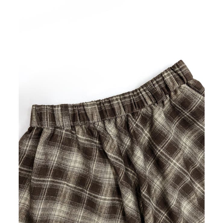 アシンメトリーチェック柄ロングスカート アシンメトリースカート フレアスカート | Riff | 詳細画像36 