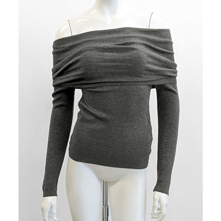 オフショルニット オフショルダー Tシャツ | Riff | 詳細画像33 