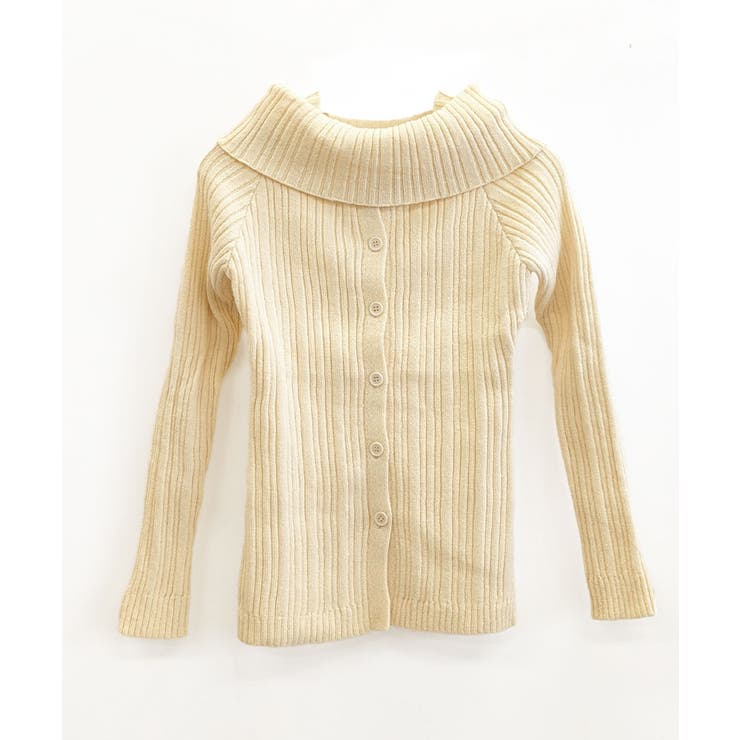 オフショルリブニット 前ボタン オフショルダー | Riff | 詳細画像27