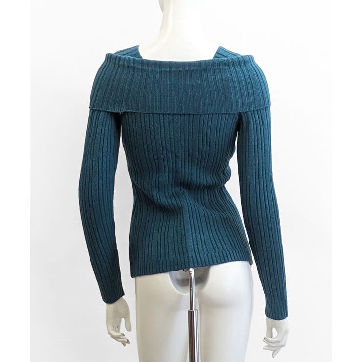 オフショルリブニット 前ボタン オフショルダー | Riff | 詳細画像32