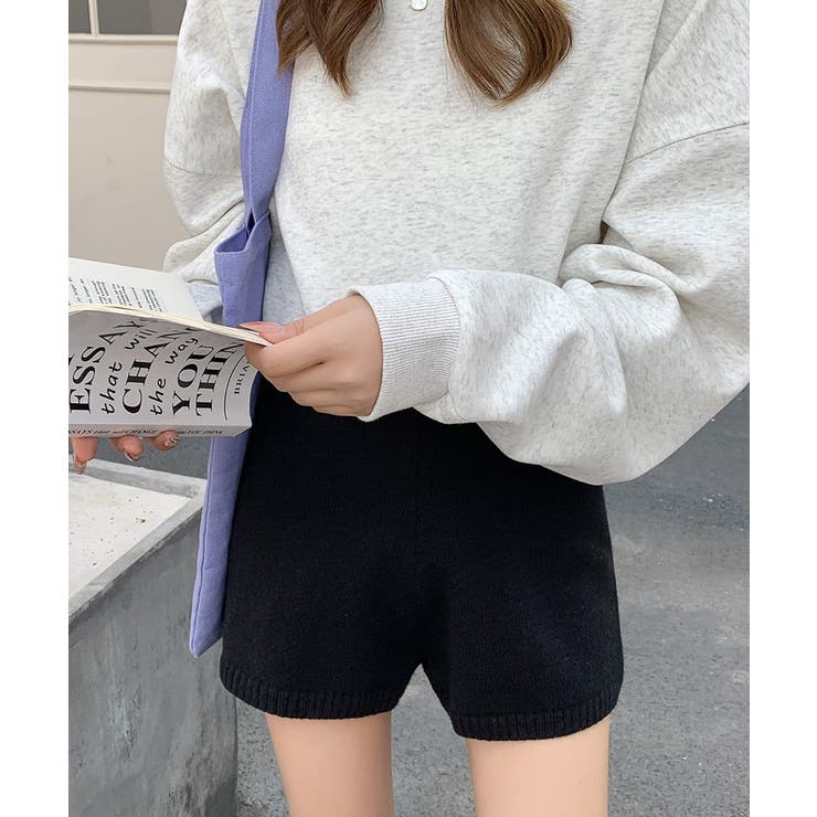 ニットショートパンツ 短パン ショート丈[品番：NETW0002483]｜Riff