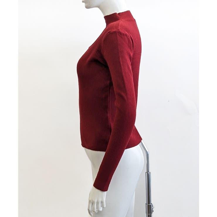 ハイネックデコルテ開きリブニット リブ編み セーター | Riff | 詳細画像34 