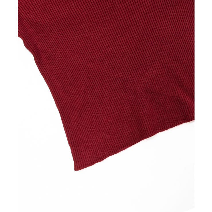 ハイネックデコルテ開きリブニット リブ編み セーター | Riff | 詳細画像38 