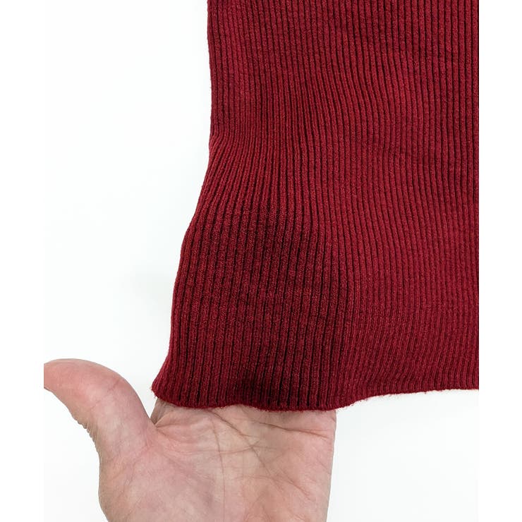 ハイネックデコルテ開きリブニット リブ編み セーター | Riff | 詳細画像41 