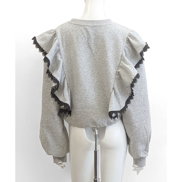 レタリングフリルスウェット トレーナー ロゴプリント | Riff | 詳細画像24 