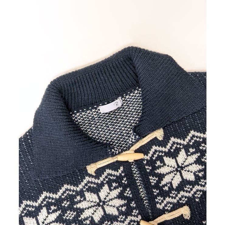 ノルディック柄ダッフルカーディガン ニットカーディガン セーター | Riff | 詳細画像38 