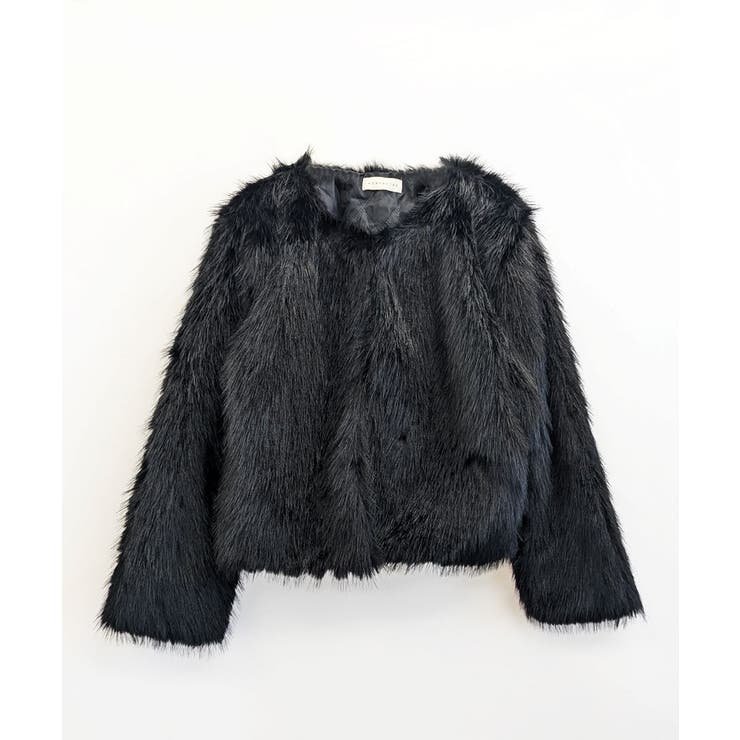 ファーショートコート フェイクファー もこもこ | Riff | 詳細画像82 