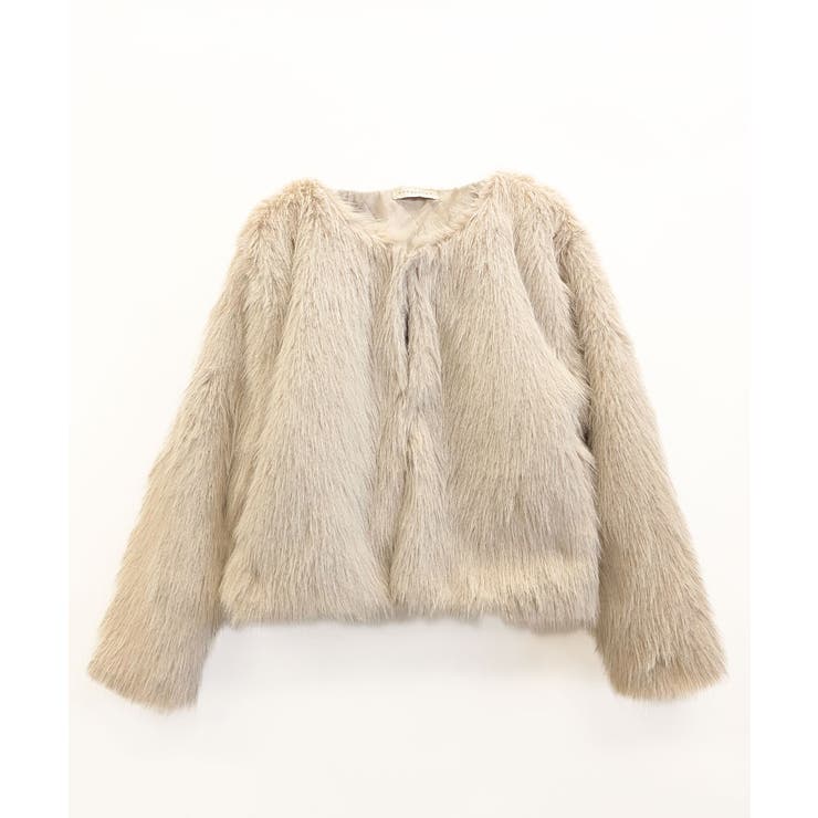 ファーショートコート フェイクファー もこもこ | Riff | 詳細画像83 