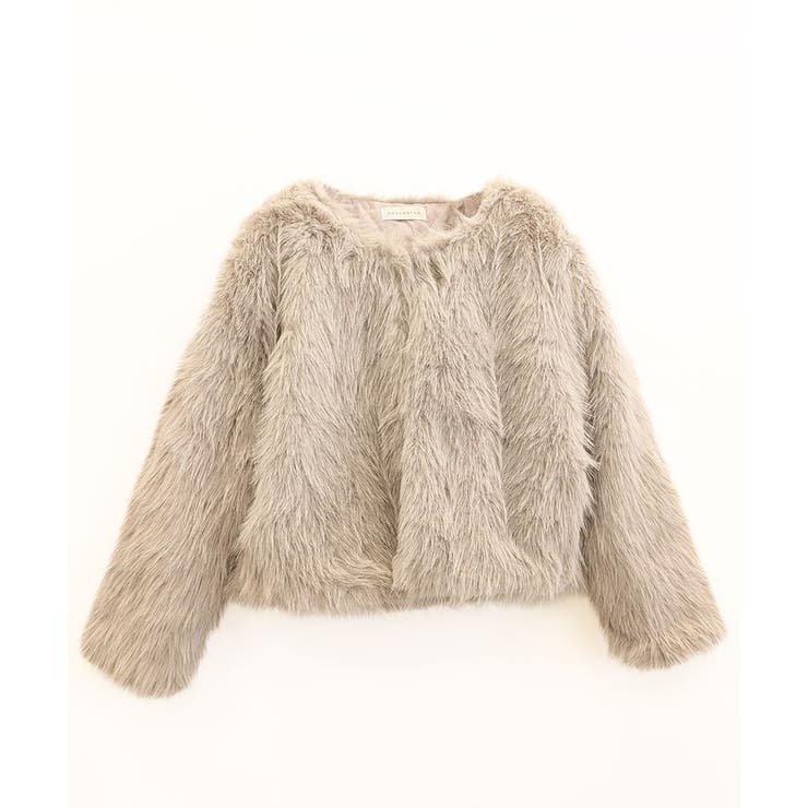 ファーショートコート フェイクファー もこもこ | Riff | 詳細画像84 