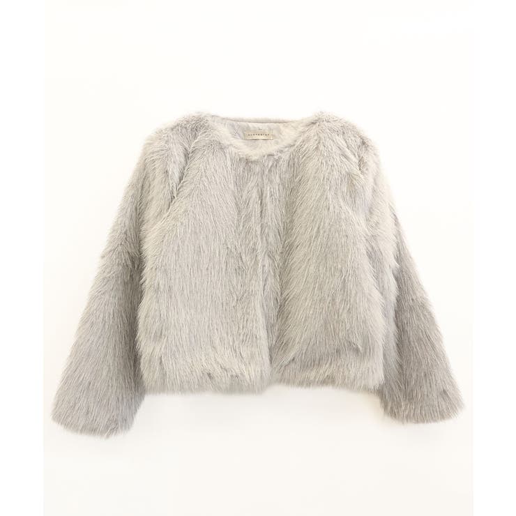 ファーショートコート フェイクファー もこもこ | Riff | 詳細画像88 