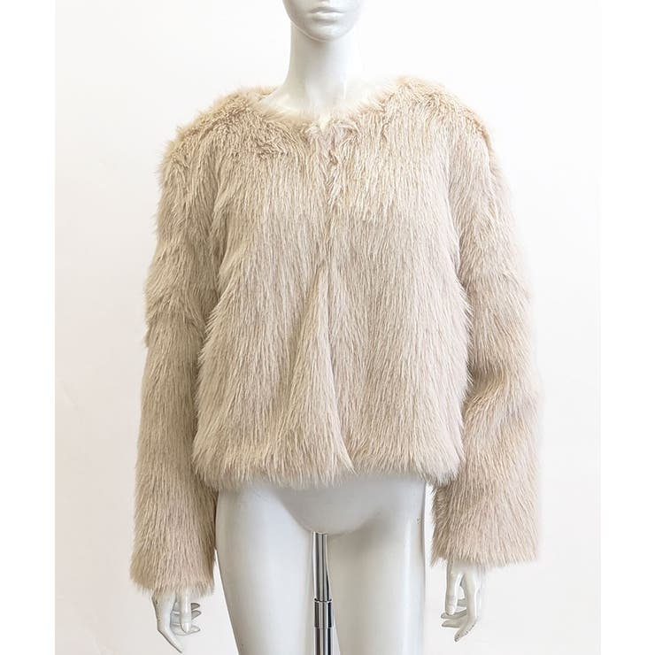 ファーショートコート フェイクファー もこもこ | Riff | 詳細画像89 