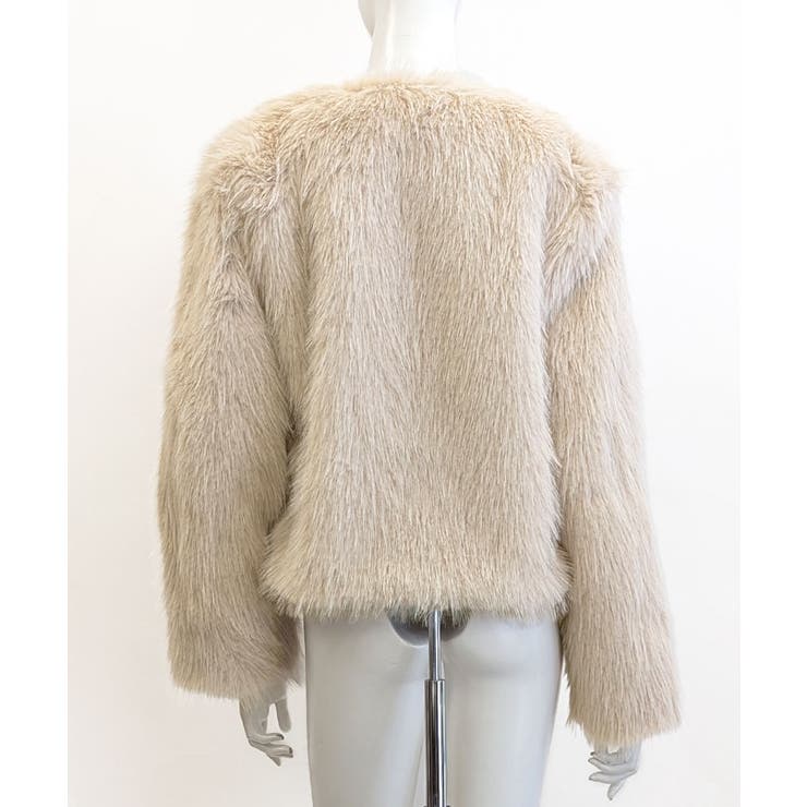 ファーショートコート フェイクファー もこもこ | Riff | 詳細画像91 