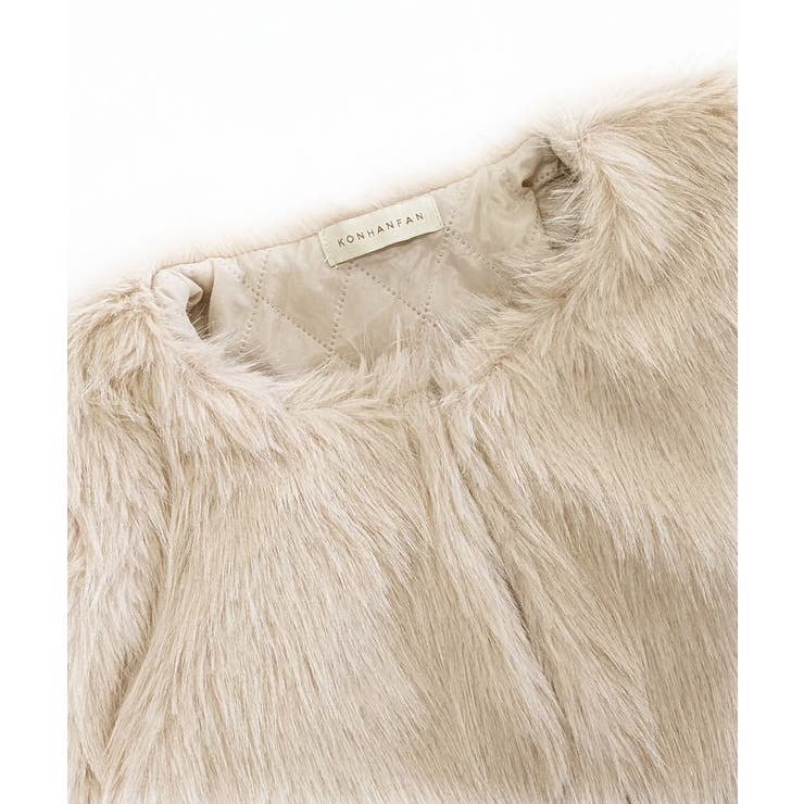 ファーショートコート フェイクファー もこもこ | Riff | 詳細画像92 