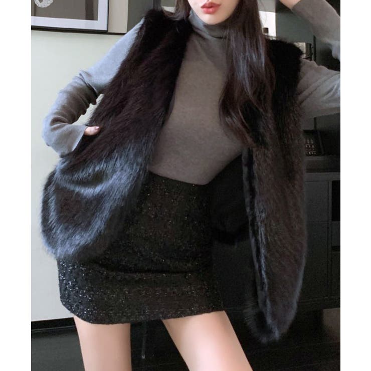 ブラック | ファーベスト フェイクファー エコファー | Riff