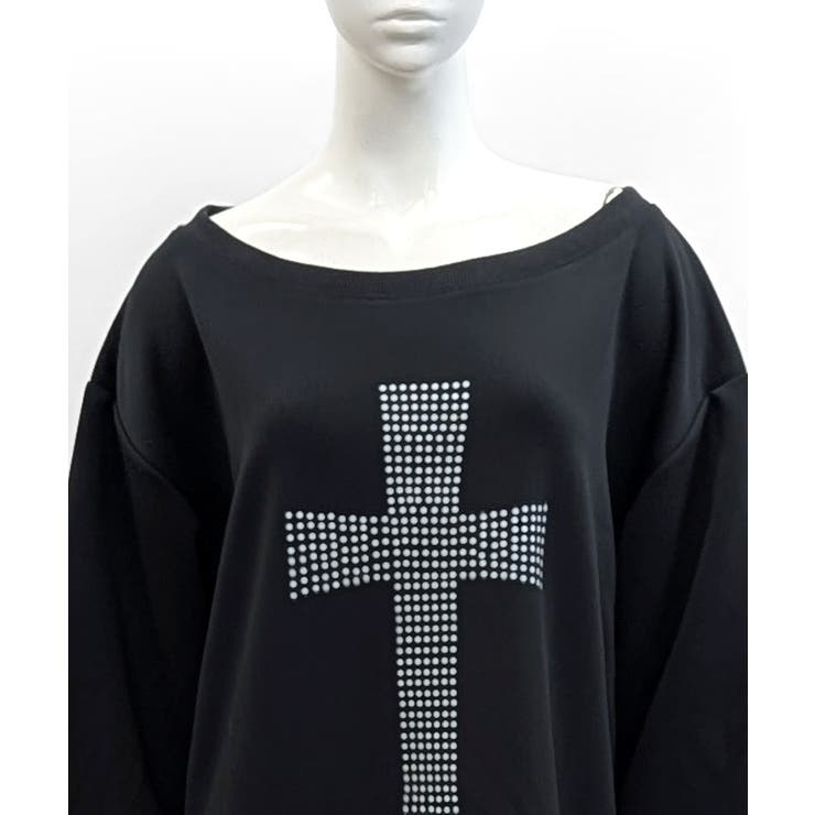 クロスデザイントップス ロゴプリント ロゴ | Riff | 詳細画像12 