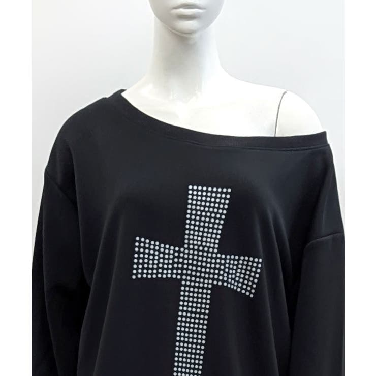 クロスデザイントップス ロゴプリント ロゴ | Riff | 詳細画像13 