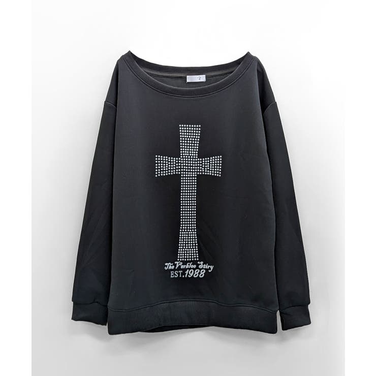 クロスデザイントップス ロゴプリント ロゴ | Riff | 詳細画像8 