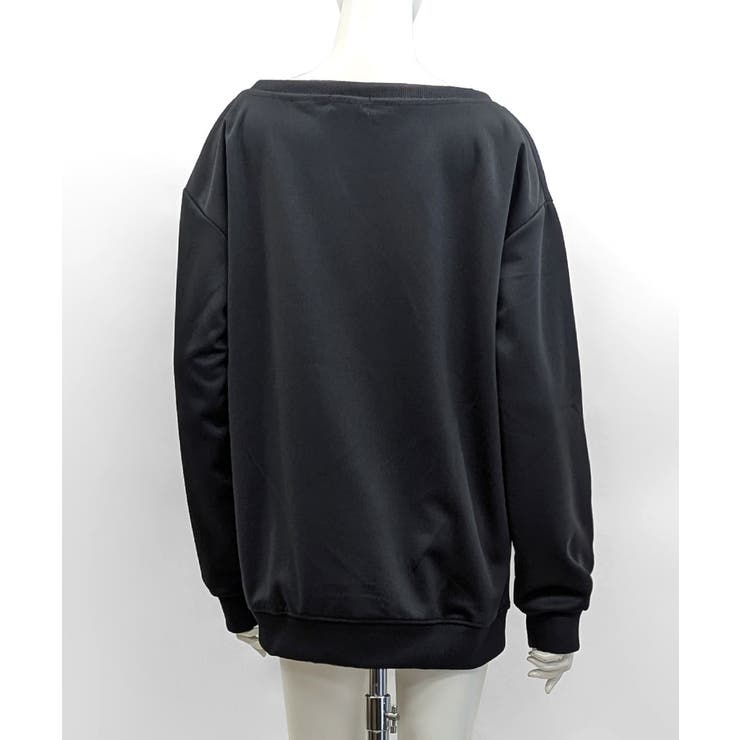 ナンバーロゴプリントオフショルスウェット ワンショル トレーナー | Riff | 詳細画像14 