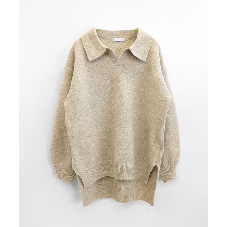 ポロ襟風ニットプルオーバー セーター オーバーサイズ | Riff | 詳細画像33 