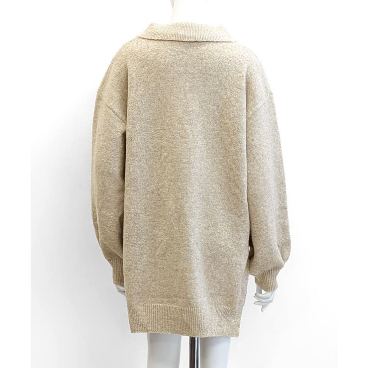 ポロ襟風ニットプルオーバー セーター オーバーサイズ | Riff | 詳細画像38 