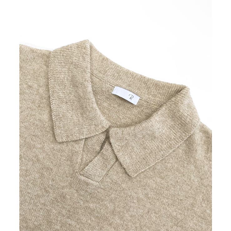 ポロ襟風ニットプルオーバー セーター オーバーサイズ | Riff | 詳細画像39 