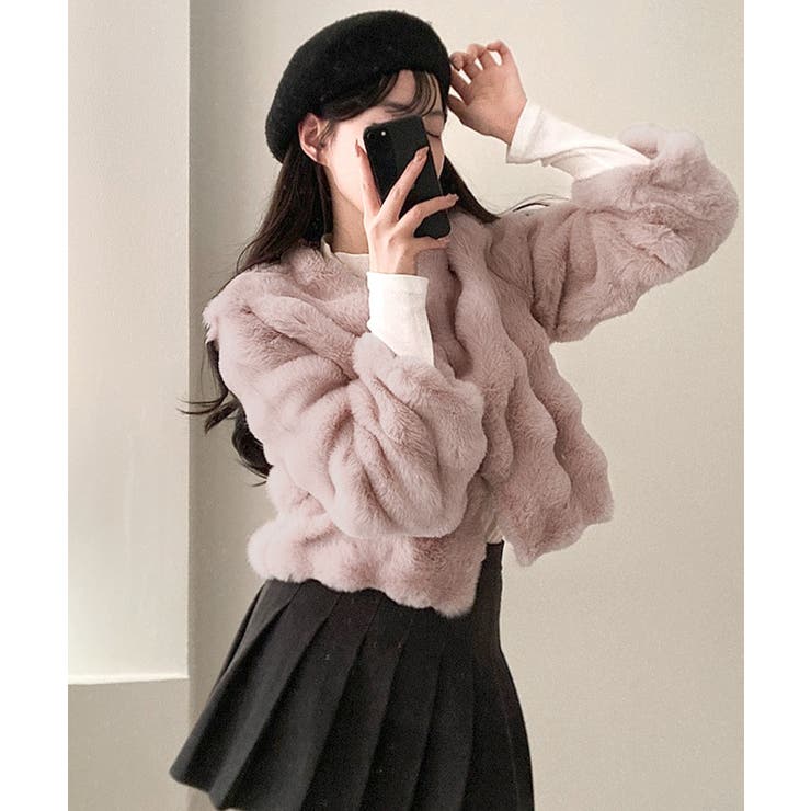 ファージャケット ショートコート ブルゾン | Riff | 詳細画像10 