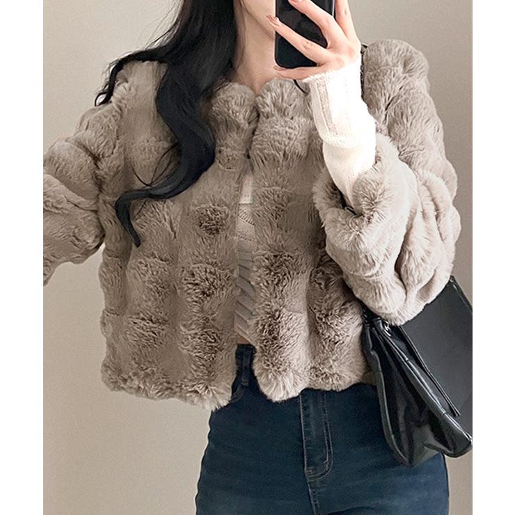 ファージャケット ショートコート ブルゾン | Riff | 詳細画像13 