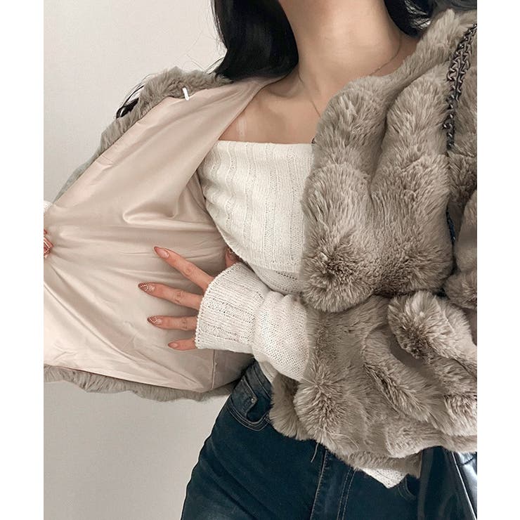 ファージャケット ショートコート ブルゾン | Riff | 詳細画像14 