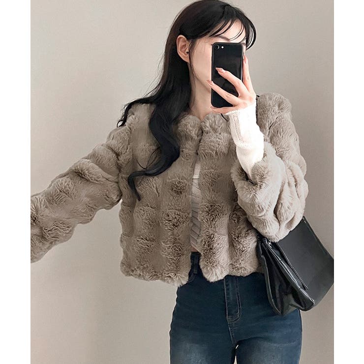 ファージャケット ショートコート ブルゾン | Riff | 詳細画像16 