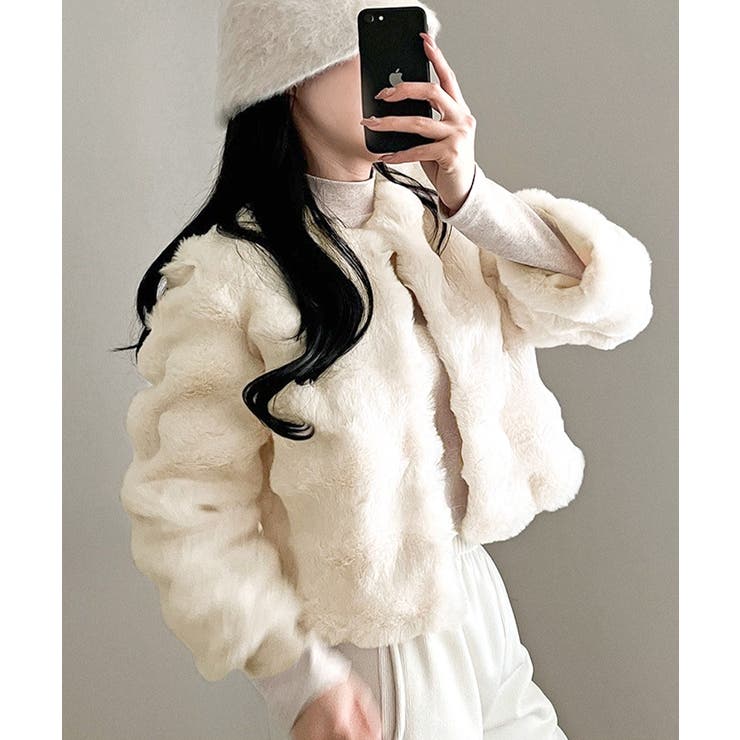 ファージャケット ショートコート ブルゾン | Riff | 詳細画像6 