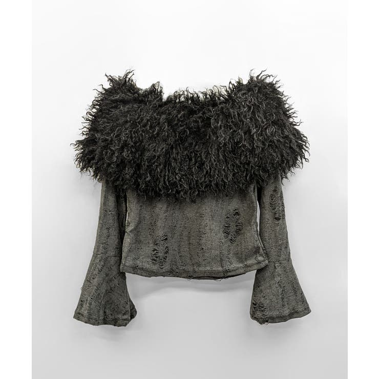 オフショルファートップス オフショルダー Tシャツ | Riff | 詳細画像22 