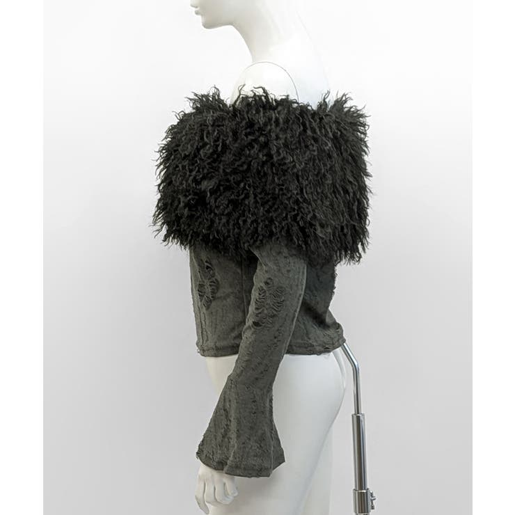 オフショルファートップス オフショルダー Tシャツ | Riff | 詳細画像25 