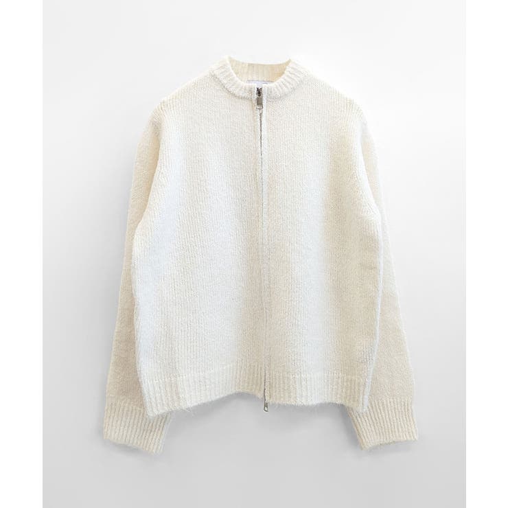 ダブルジップニット&ミニニットスカート セットアップ カーディガン | Riff | 詳細画像23 